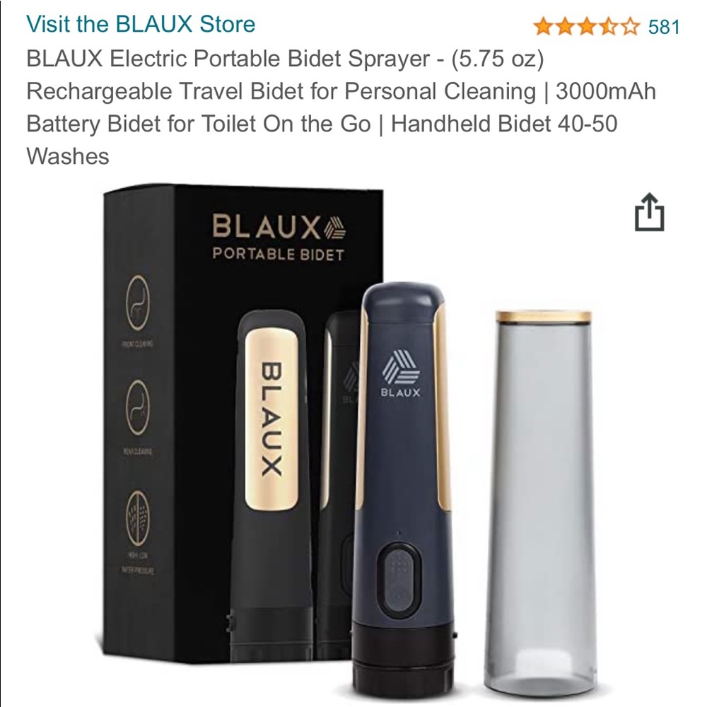 Portable bidet personal cleaning system